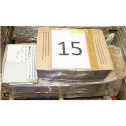 PALLET #15) LOT OF CERAMIC TILE ARCTIC WHITE 6"X6"