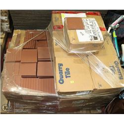 PALLET #4) LOT OF COMMERCIAL  QUARRY TILE (USA)