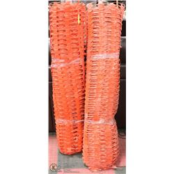 2 ROLLS OF SNOW FENCE 100'EACH
