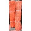Image 1 : 2 ROLLS OF SNOW FENCE 100'EACH