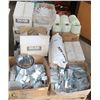 Image 1 : PALLET OF METAL BRACKETS, FIBREGLASS AND MORE