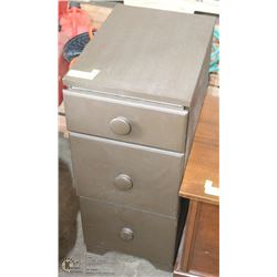 3 DRAWER SOLID WOOD SEWING CABINET