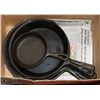 Image 1 : LOT OF 6 CAST IRON FRYING PANS