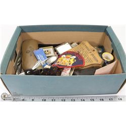 ASSORTED COLLECTIBLES RINGS, PATCHES, AND MORE