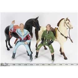1950S ROY ROGERS AND DALE EVANS SET WITH HORSES