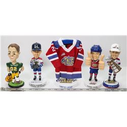 LOT OF 4 BOBBLE HEADS - PYSYK, KULDA, REINHART,