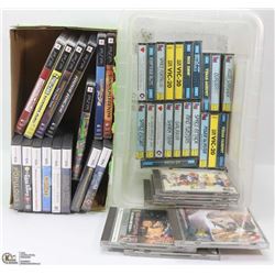 BOX OF ASSORTED RETRO VIDEO GAMES