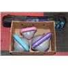 Image 1 : BOX OF TONE FITNESS - 10LB, 15LB, 5LBS WITH YOGA