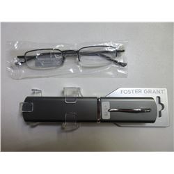 New Foster Grant Reading glasses with Hard case / +1.75