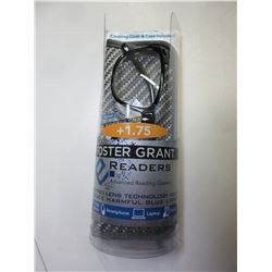 New Foster Grant Reading glasses with cloth & case / +1.75 / 35.00 tags