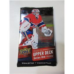 New Upper Deck 2015/16 Pack of 8 series one Factory Sealed Hocky cards