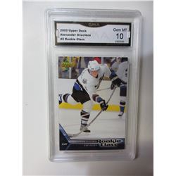 2005 Upper Deck Alexander Ovechkin #2  Rookie graded 10 Gem mint