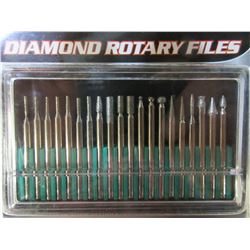 New 20 piece Diamond Rotary Files / 1/8 collet