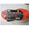 Image 1 : New 4 inch x 30 foot 9 Ton / 18,000lb Tow Strap / will not rot or tear