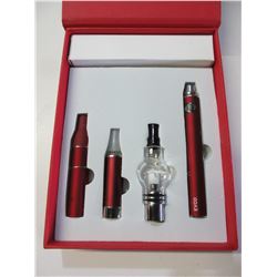 Red 3 in 1 Wax Vaporizer Pen Kit Dry Herb electronic cigarettes with
