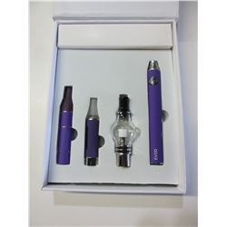 Purple 3 in 1 Wax Vaporizer Pen Kit Dry Herb electronic cigarettes with