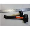 Image 1 : 2 New Rubber Mallets / 16oz & 8 oz