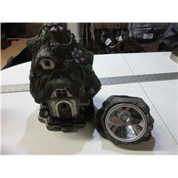 Solar House and solar rock garden light /