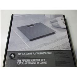 New anti-slip silicone platform Digital Scale / grey / 330lbs