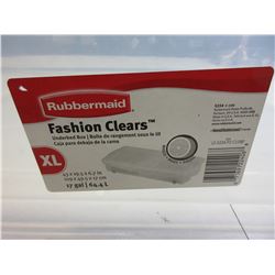 Rubbermaid storage for under bed / no lid  /  43 x 19