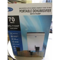 Whynter Elite D-Series energy star 70 pint Portable DeHumidifier with Pump