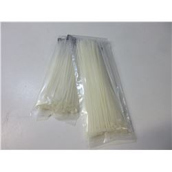 2 New packs of 100 Cable / Zipties / 8 inch and 6 inch 100 in each