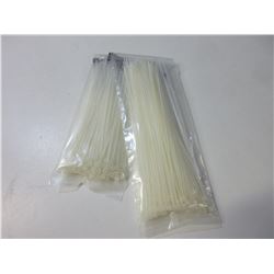2 New packs of 100 Cable / Zipties / 8 inch and 6 inch 100 in each