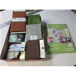 Flat full of Assorted Fabric and 2 Colorfast Fabric Sheets for Ink Jet Printers