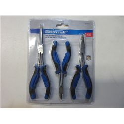 New MasterCraft long reach Mini Pliers set / 3 piece