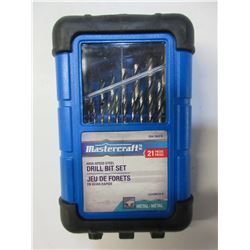 New MasterCraft 21 piece Drill bit set for Metal