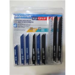 New MasterCraft 32 piece Recip/Sawzall Blade set / 4-6 & 9 inch blades