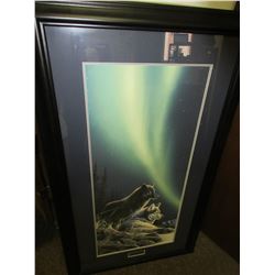 Framed Northern Tranquility by Desmond McCaffrey / double signed & #rd