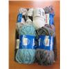 Image 1 : Flat of 10 Assorted Skeins of Yarn