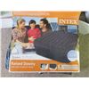 Image 1 : Intex Queen 22inch Raised Downey Air Mattress with built in Pump