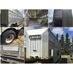 1981 ALUMINUM TANDEM LIVESTOCK SEMI TRAILER