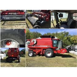 2007 CASE 2588 ROTARY COMBINE WITH 14' CASE 2015 SWATHER PU