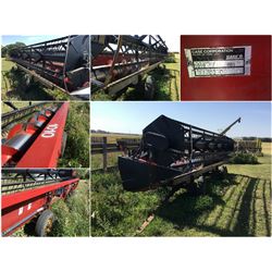 2002 CASE 1010 25' AUGER HEADER WITH  TRANSPORT