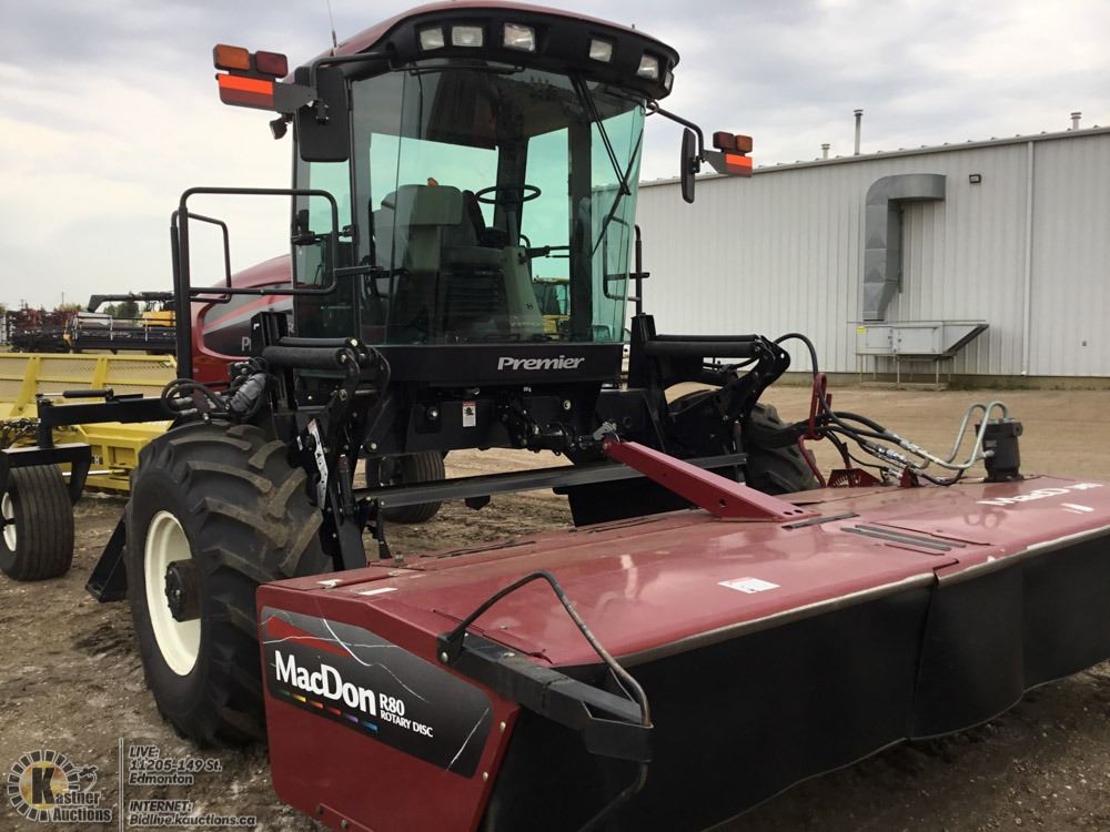 Macdon R80 2009 MAC DON PREMIER M150 DAUL DIRECT SWATHER WITH 13' R80 ROTARY DISC ...