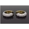 Image 1 : 14KT Two Tone Gold 0.25ctw Diamond Earrings