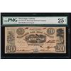 Image 1 : 1838 $20 Mississippi Railroad Company Obsolete Note PMG 25NET