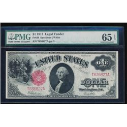 1917 $1 Legal Tender Note PMG 65EPQ