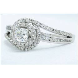 14KT White Gold 0.68ctw Diamond Ring