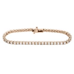 18KT Rose Gold 5.00ctw Diamond Tennis Bracelet