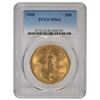 Image 1 : 1920 $20 Saint Gaudens Double Eagle Gold Coin PCGS MS63