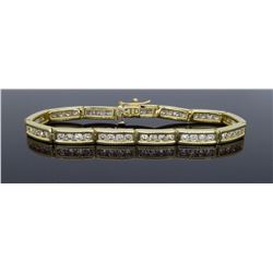 14KT Yellow Gold 3.64ctw Diamond Bracelet