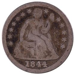 1844 Seated Liberty Dime Coin