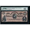 Image 1 : 1864 $100 Confederate States of America Note PMG 63