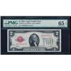 Image 1 : 1928 $2 Legal Tender Note PMG 65EPQ