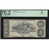 Image 1 : 1863 $10 Confederate Cross Cut Cancelled Note PCGS 62