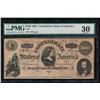 Image 1 : 1864 $100 Confederate States of America Note PMG 30